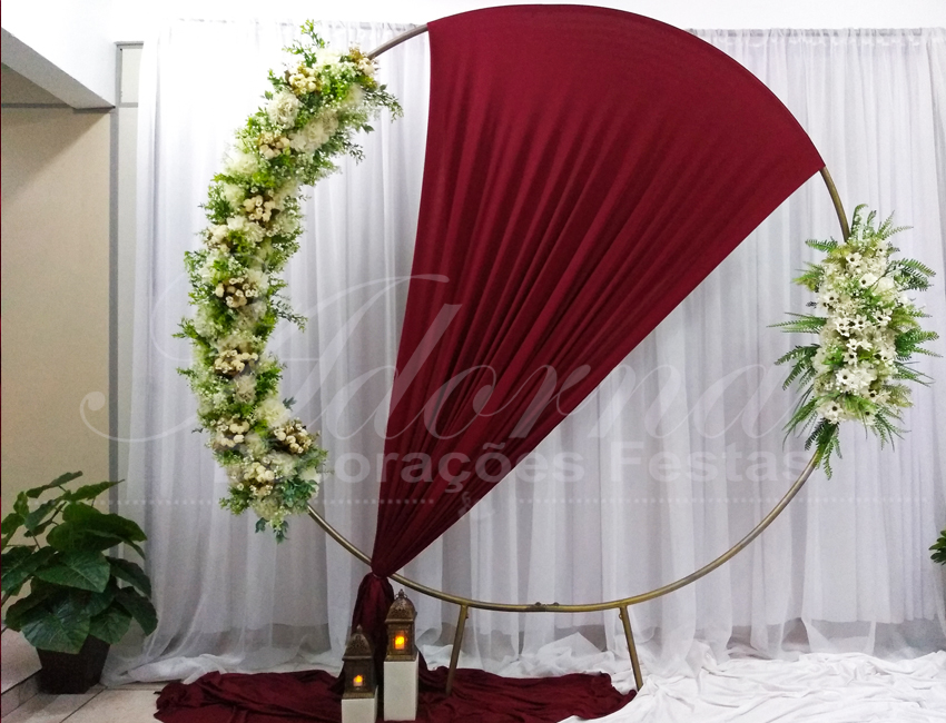 painel redondo aluguel versus comprar kit casamento