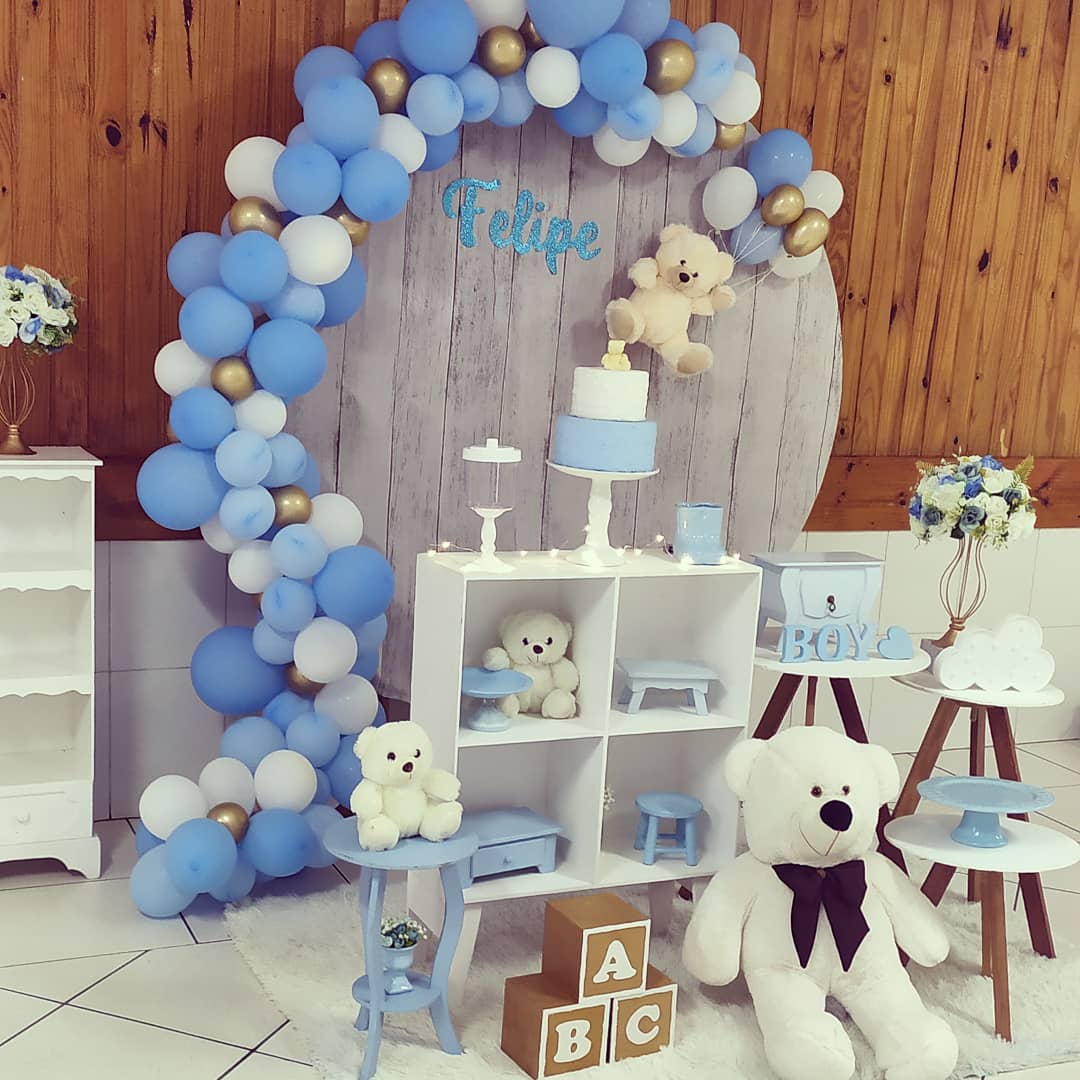 ideias criativas decoração cha bebe menino