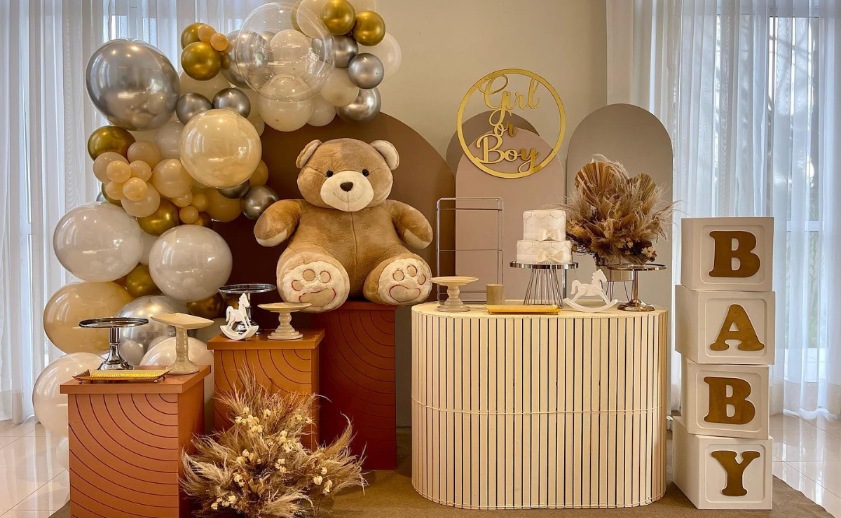 como fazer arco de balões brancos chá revelação