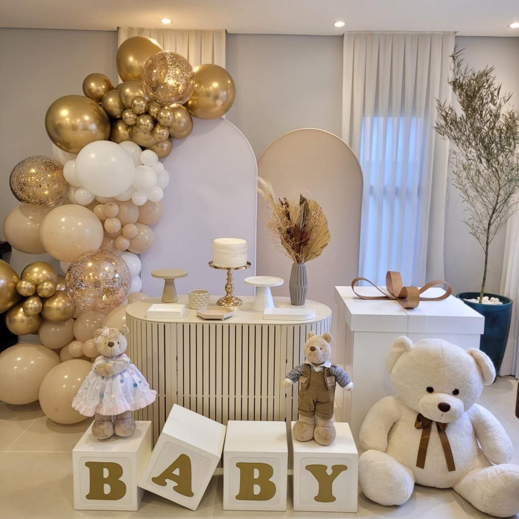 como evitar erros decoração chá revelação branco sem graça