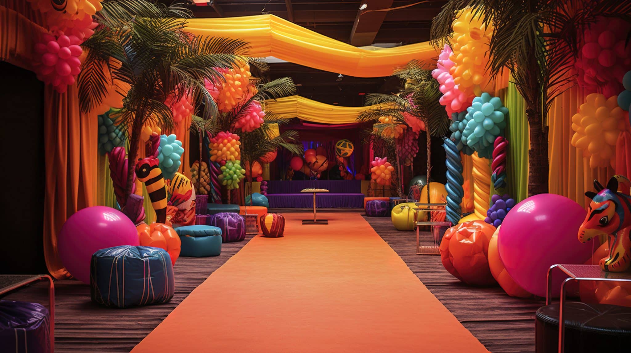 decoração de festa de empresa