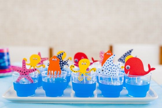 decoração de festa fundo do mar