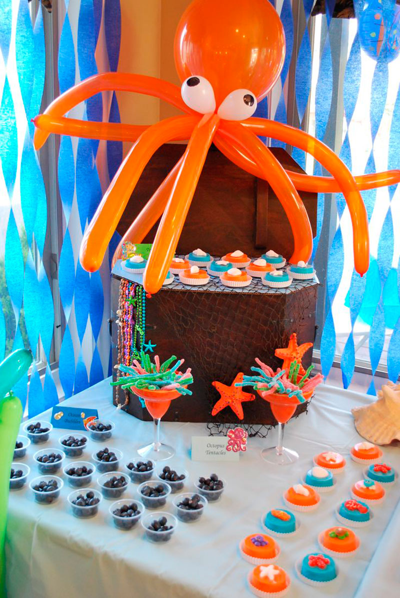 quanto custa decoração festa fundo do mar simples