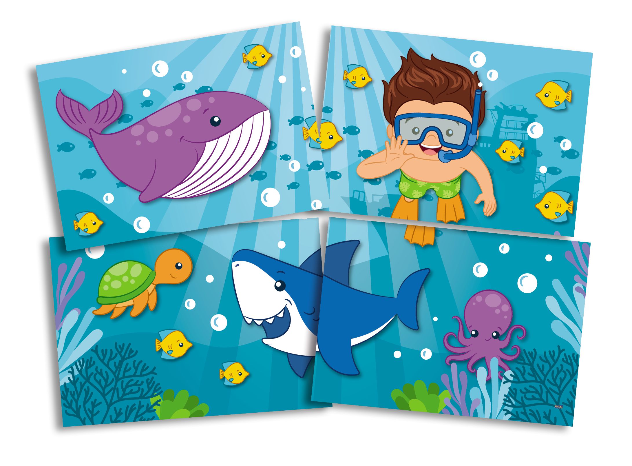 decoração de festa fundo do mar