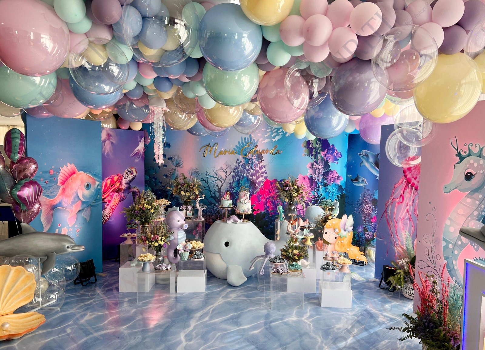 quanto custa decoração festa fundo do mar simples
