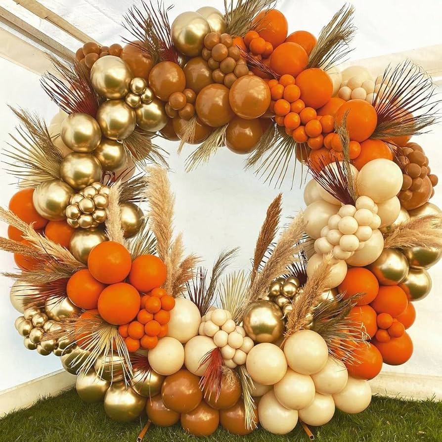 10 ideias criativas decoração festa laranja e dourado