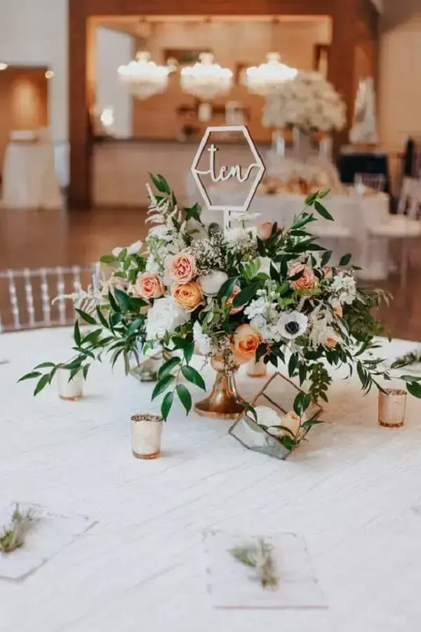 decoração de jantar de casamento