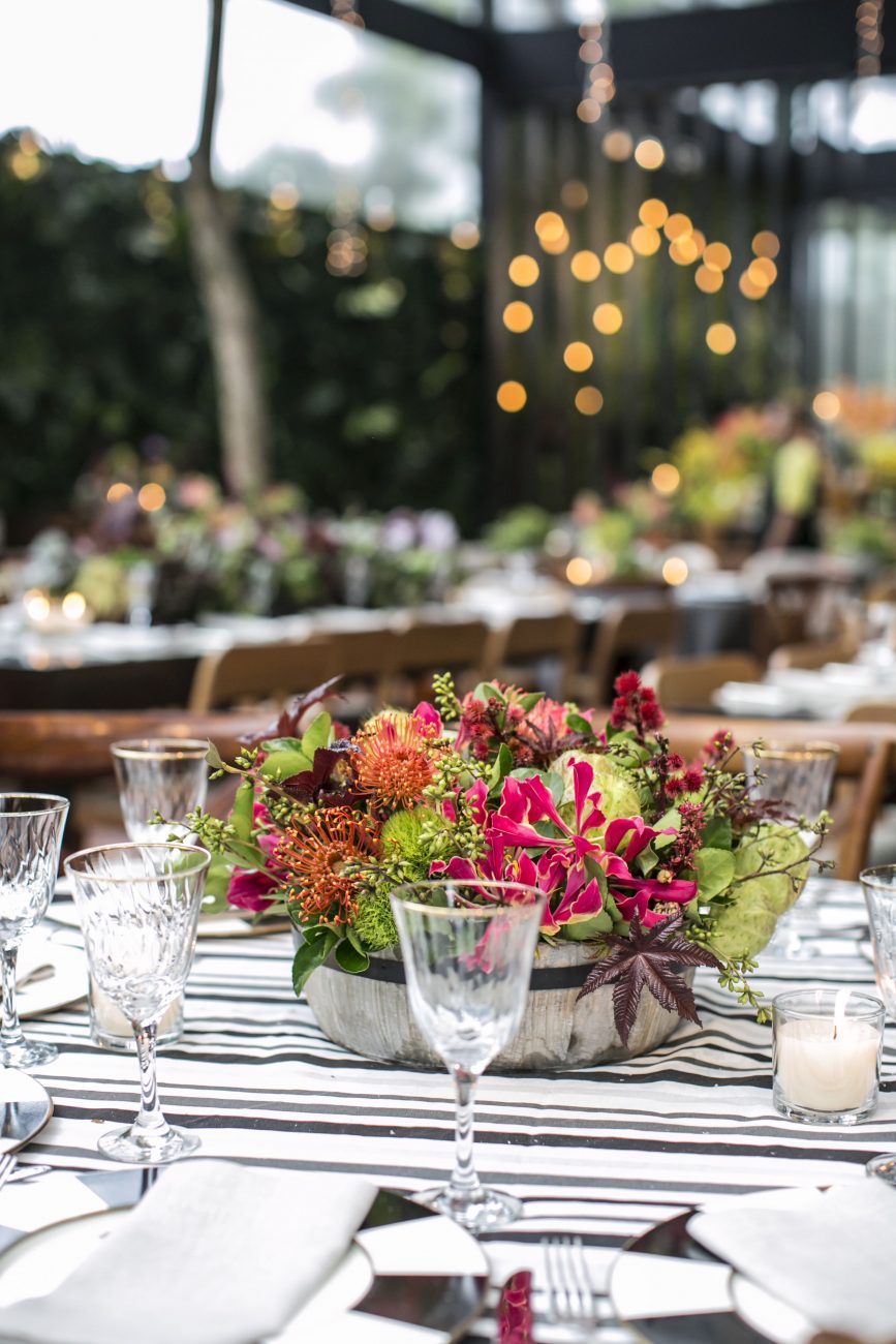 decoração de jantar de casamento