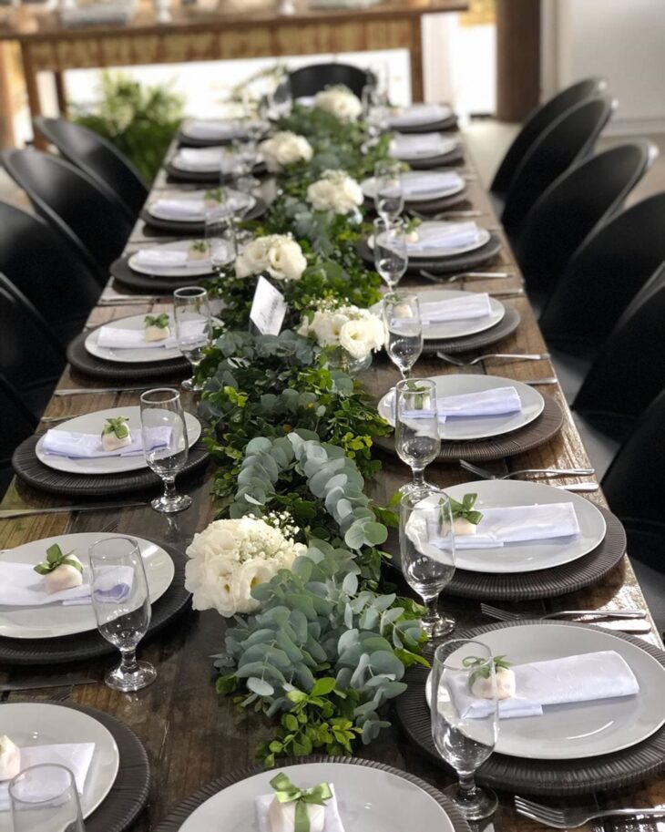 decoração de jantar de casamento