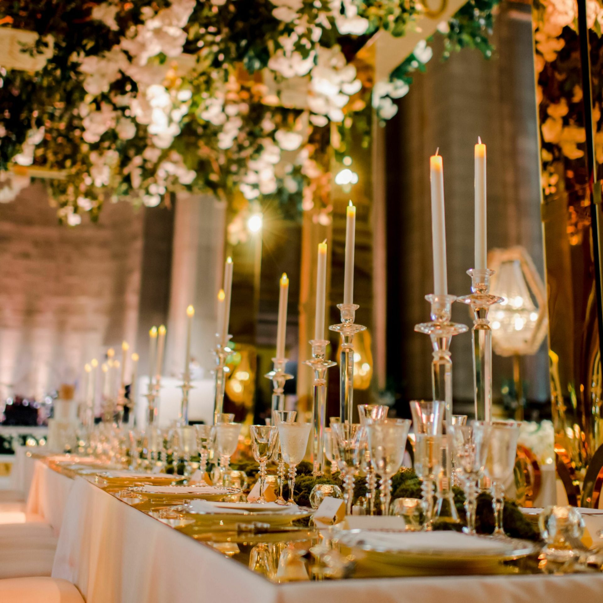 decoração de jantar de casamento