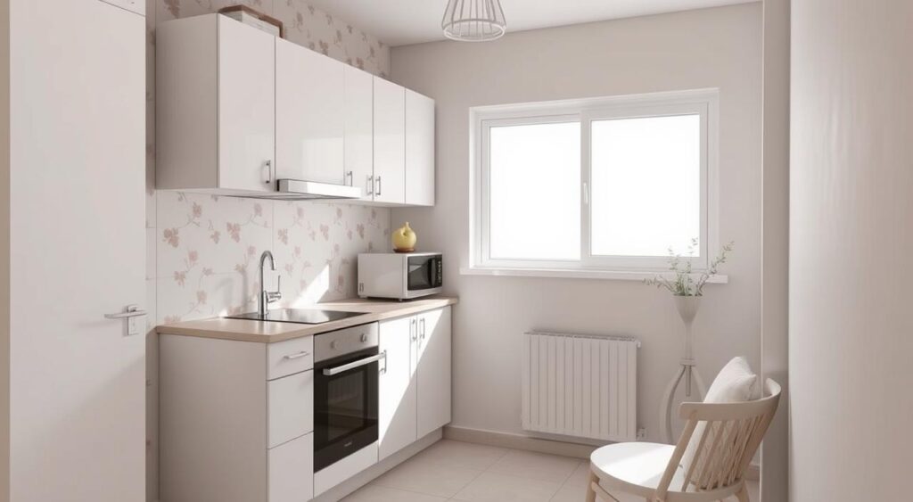 decoração de kitnet de um comodo