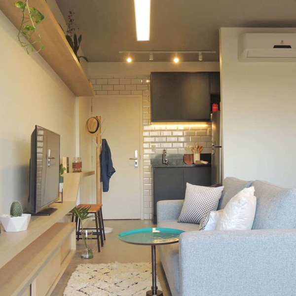 como decorar kitnet de um comodo gastando pouco