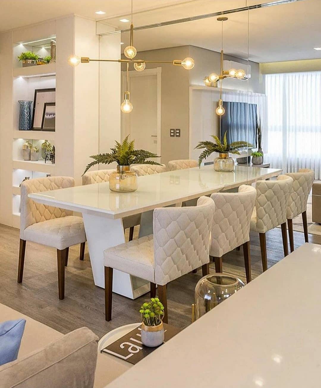 decoração mesa jantar moderna barata