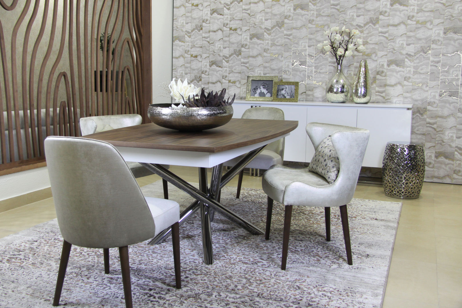 decoração mesa jantar moderna barata