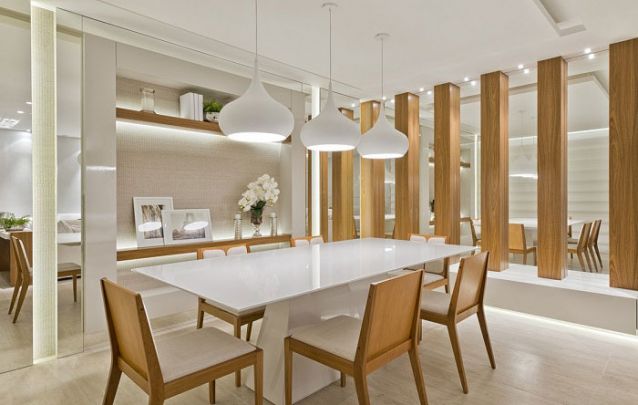 decoração mesa jantar moderna barata