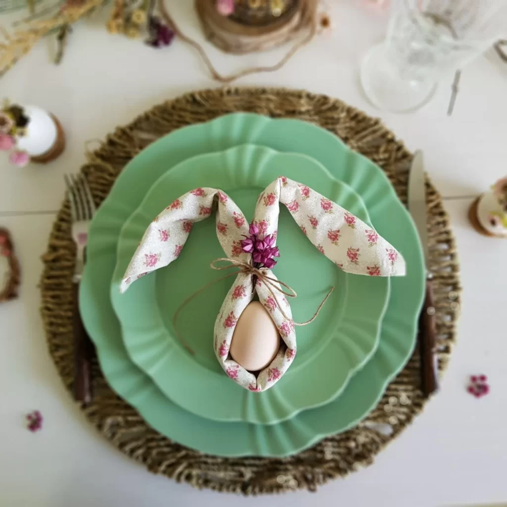 como economizar decoração mesa páscoa