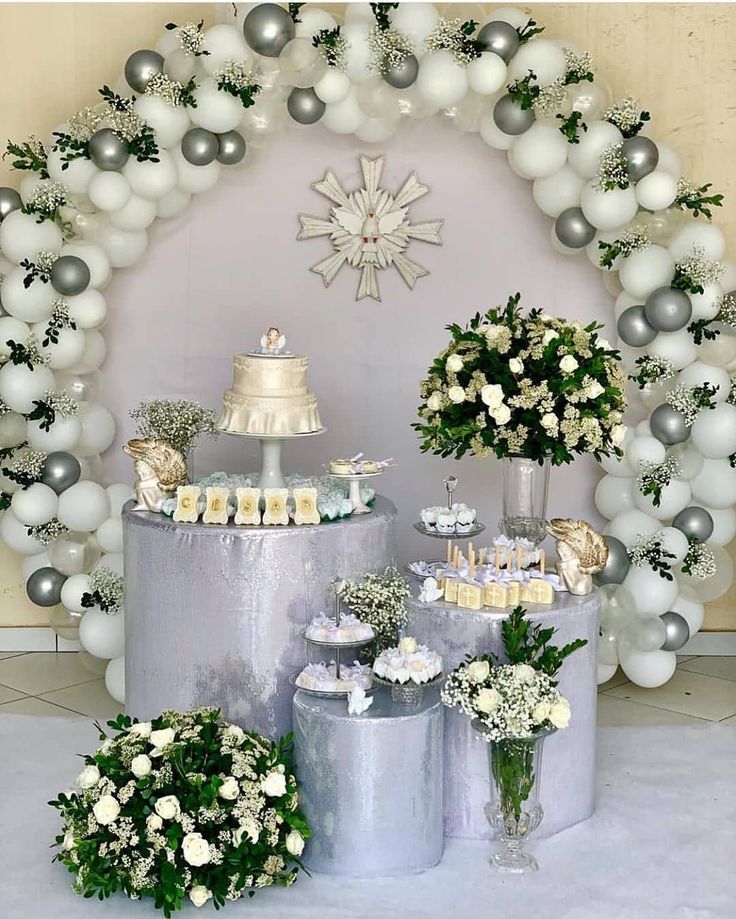 custo decoração mesa batizado como economizar