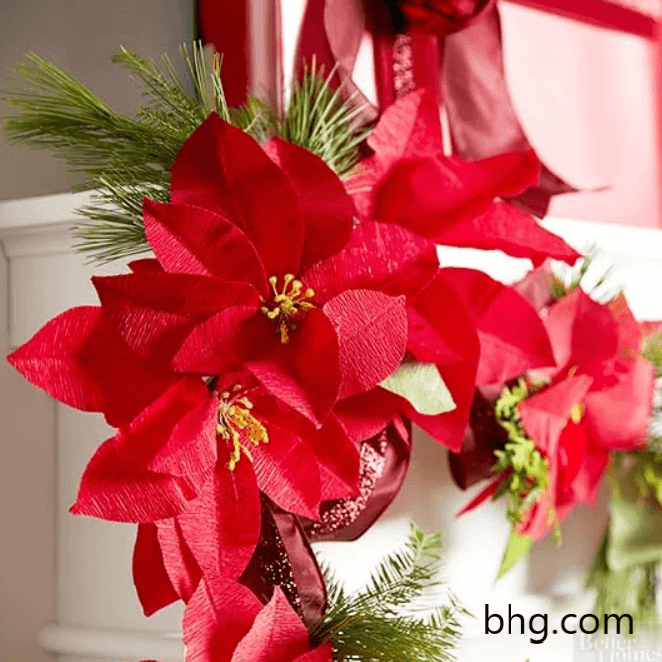 ideias criativas decoração natal flores