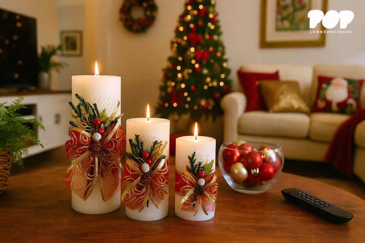 ideias criativas decoração natal velas vidros