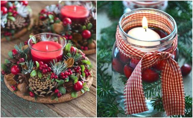 velas de led ou velas tradicionais natal