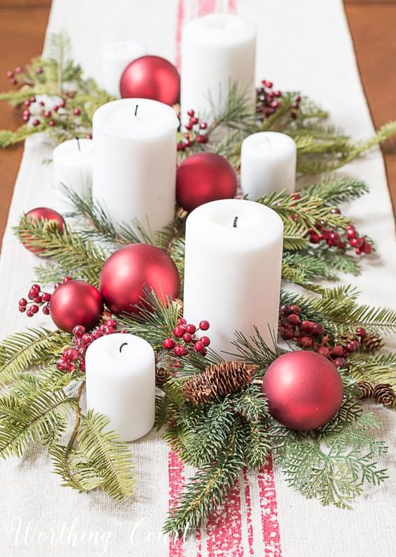 ideias criativas decoração natal velas vidros