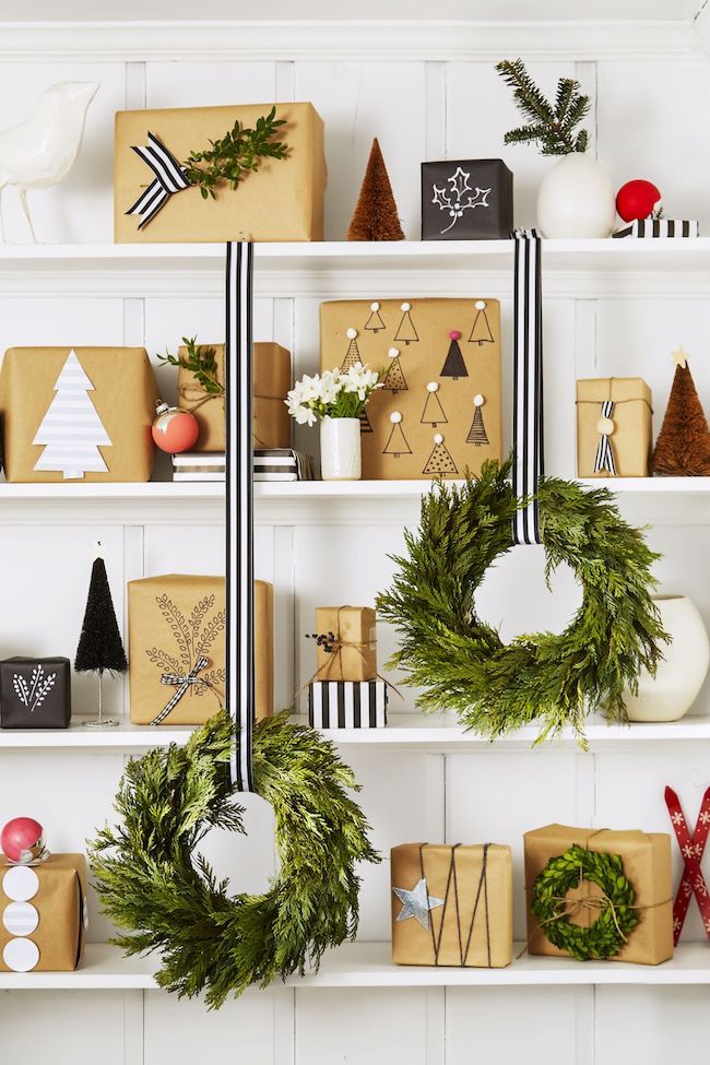 ideias criativas decoração natal estante