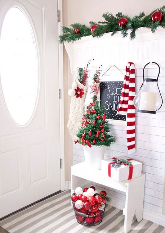 ideias criativas decoração natal estante