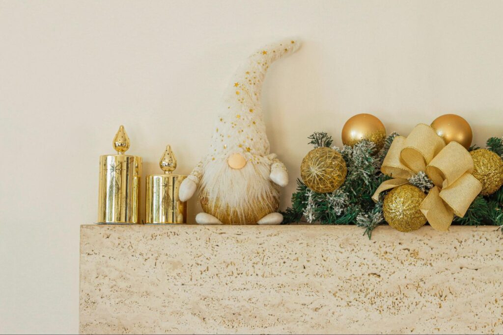 decoração de natal para aparador de sala