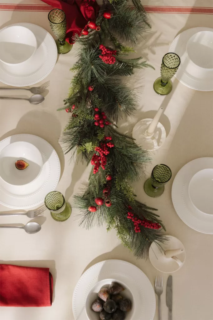 decoração natal aparador barata e criativa