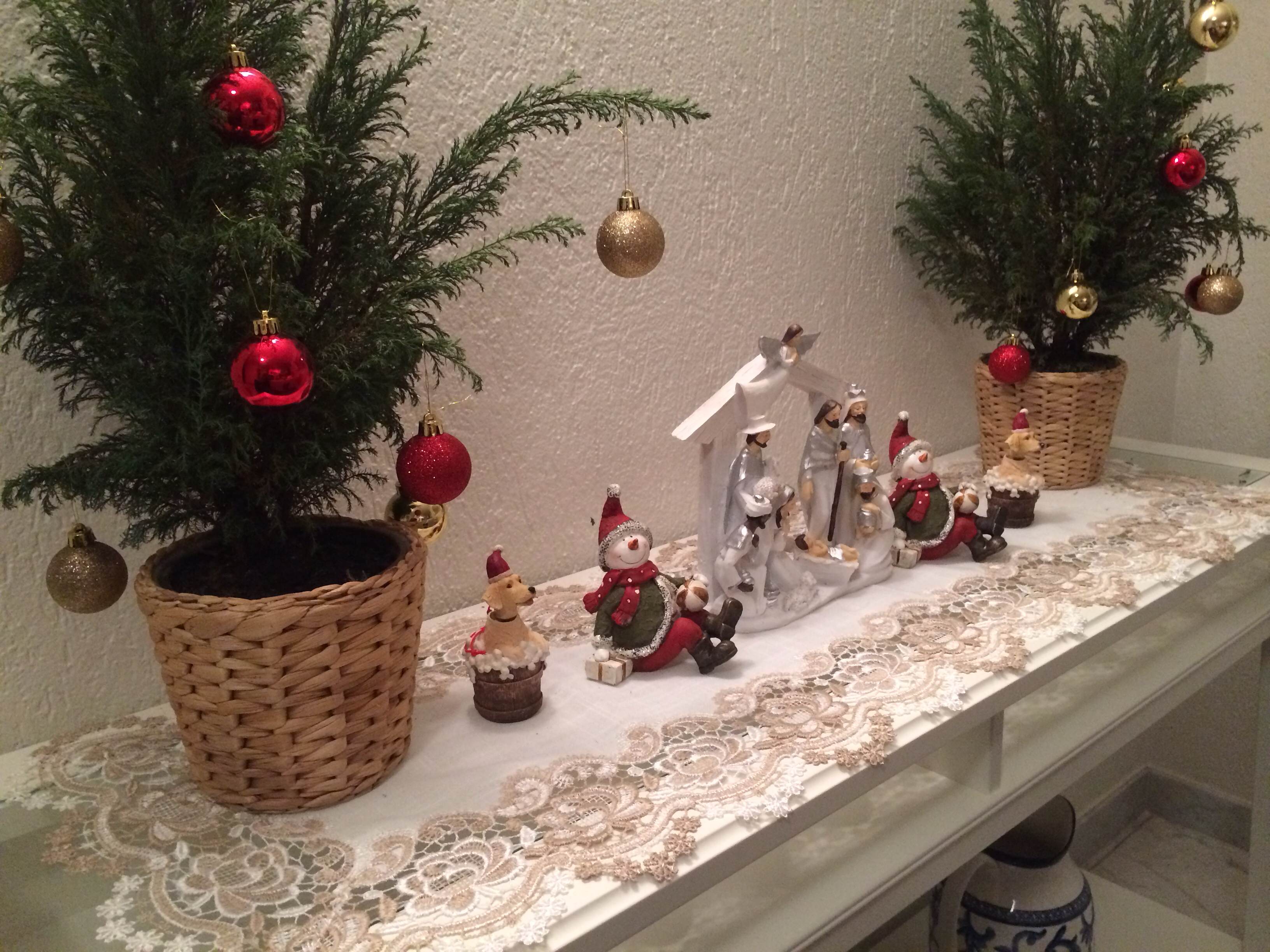 ideias decoração natal aparador sala