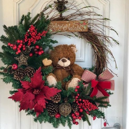 decoração de natal para frente de casas simples