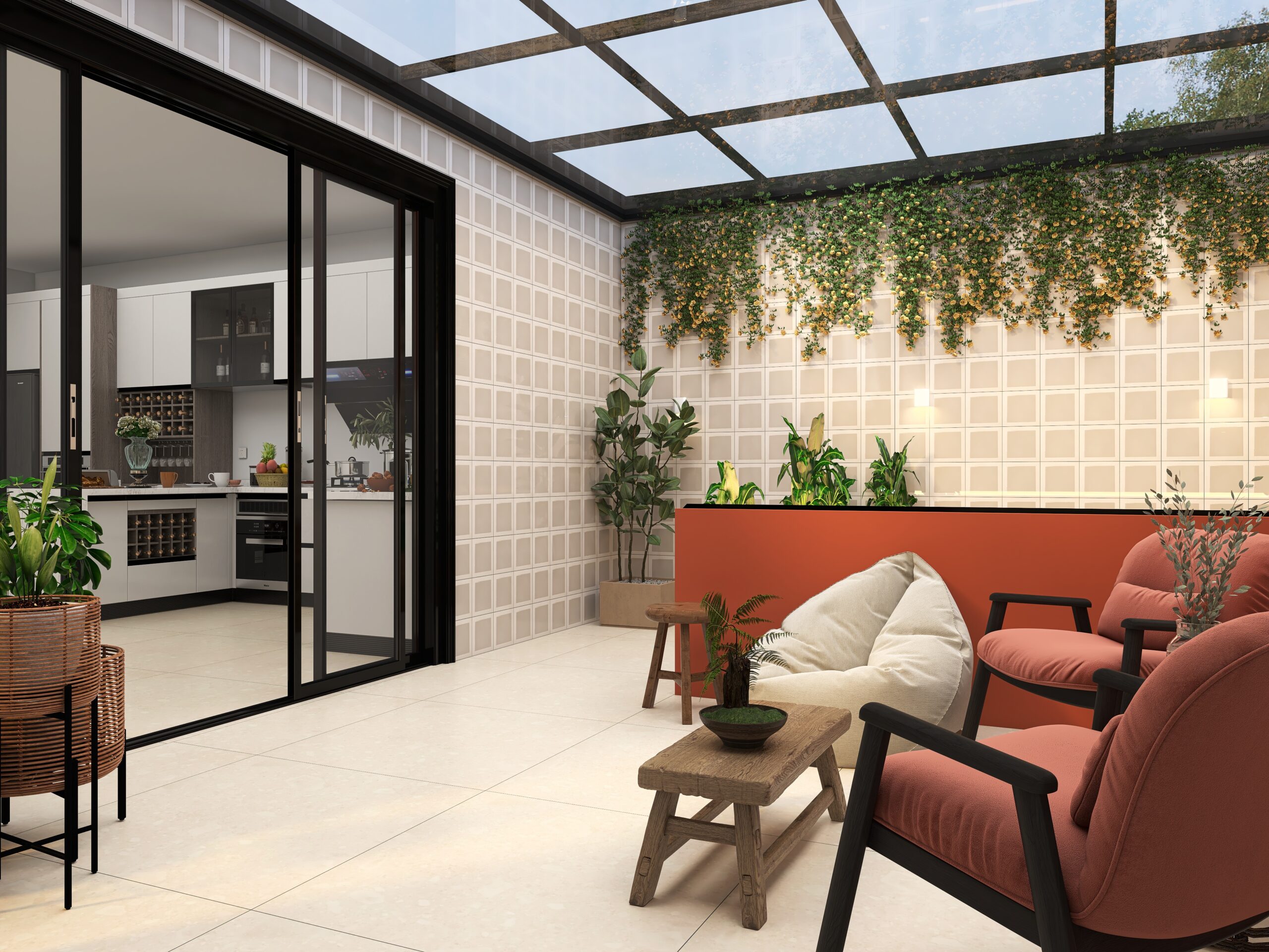 ideias criativas decoração parede externa barata