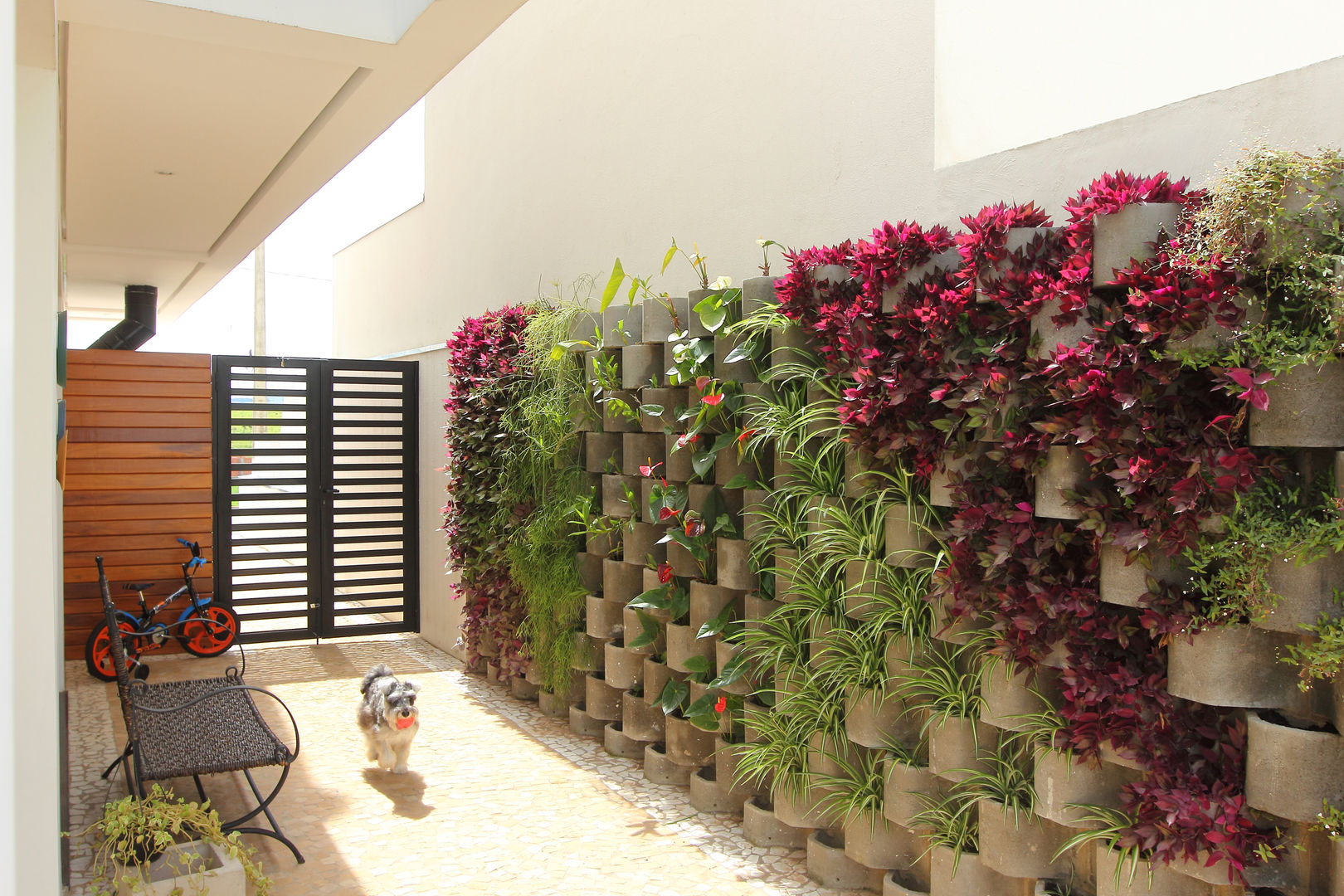 decoração de parede externa