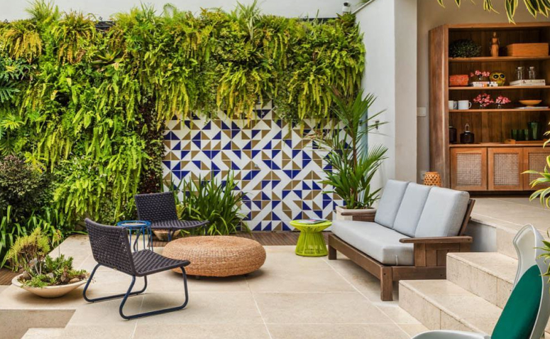 decoração de parede externa