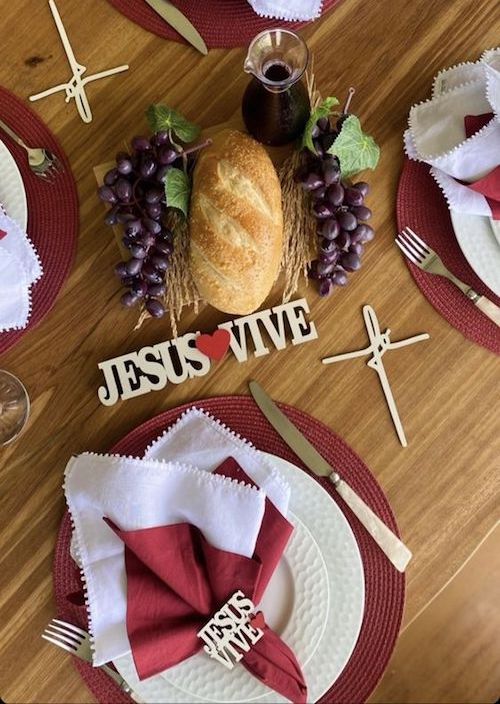 decoração de pascoa para mesa