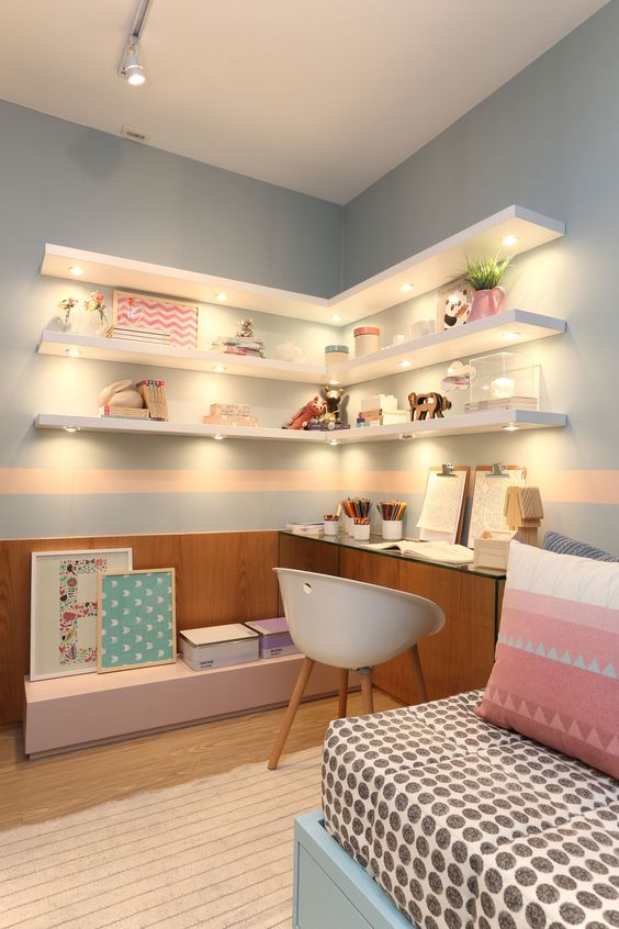 decoração de quarto feminino jovem