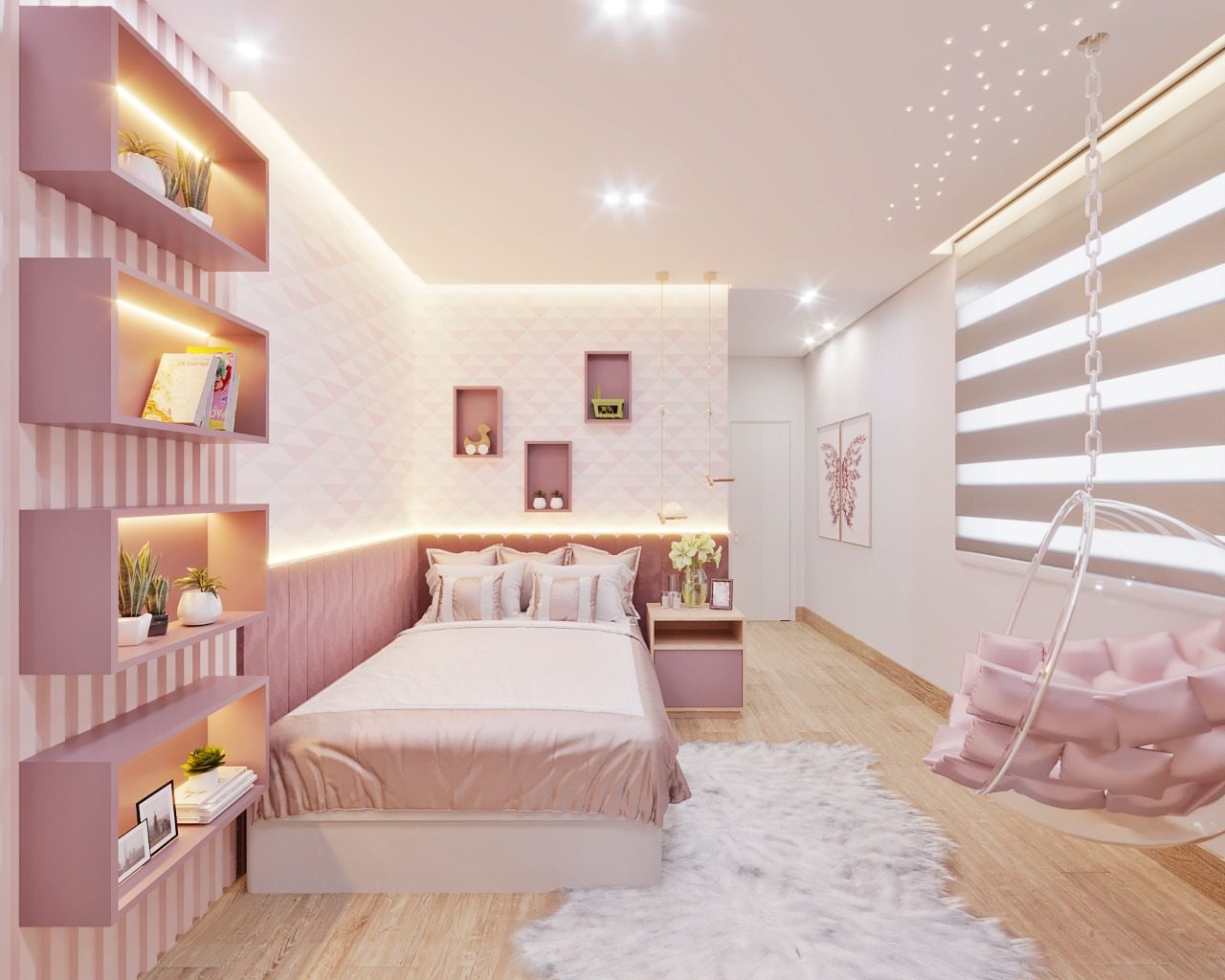 erros comuns decorar quarto feminino pequeno