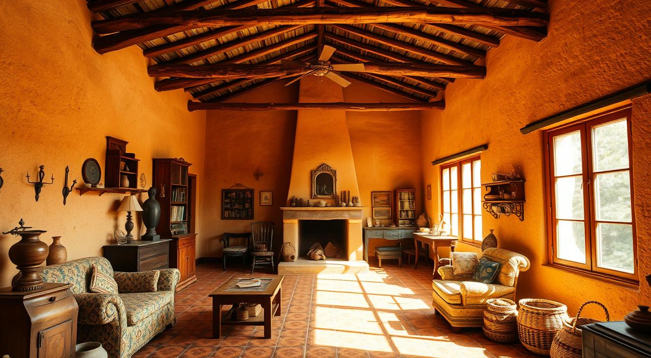 cozinha caipira com fogão a lenha decoração