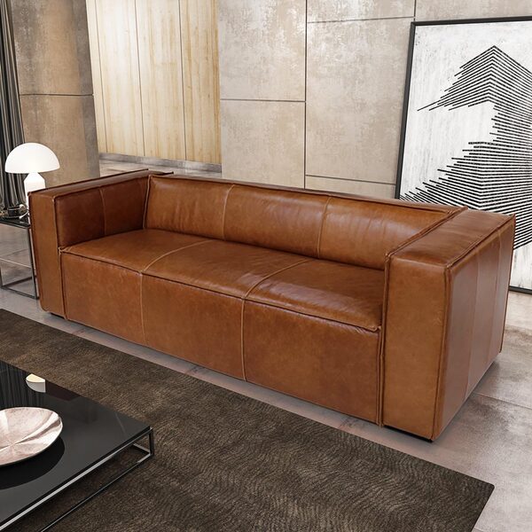 custo decoração sala com sofá caramelo