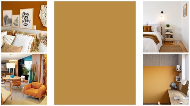 custo decoração sala com sofá caramelo