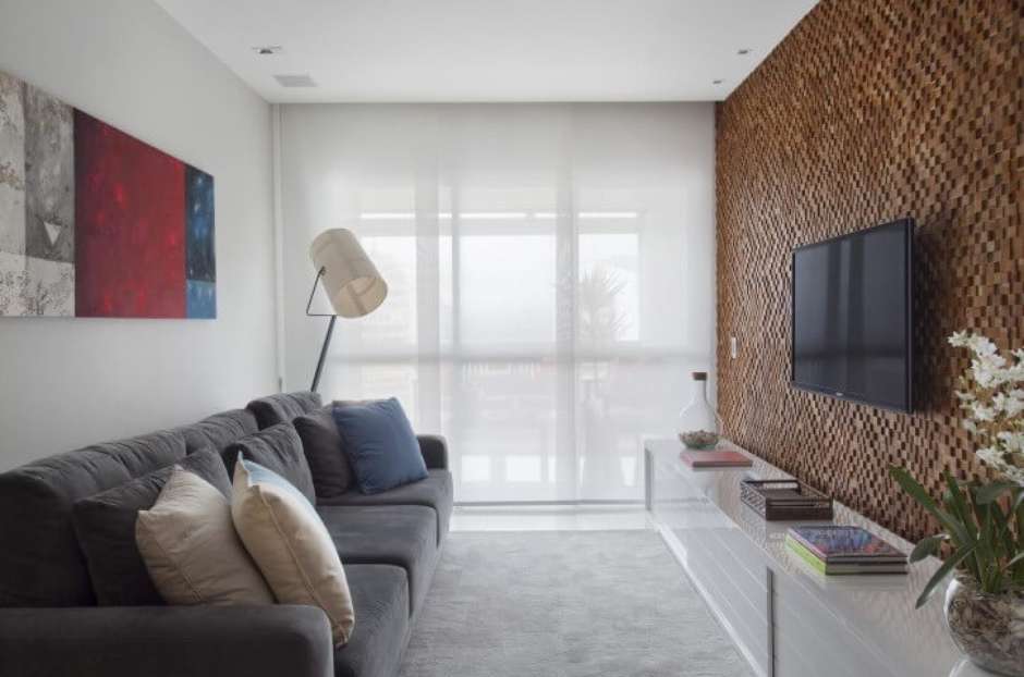 ideias de decoração sala com sofá retrátil e poltronas