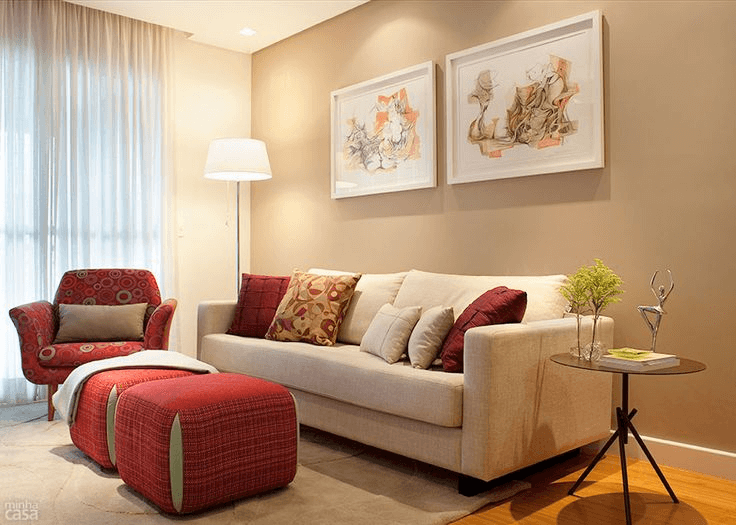preço de sofá retrátil e poltronas para sala