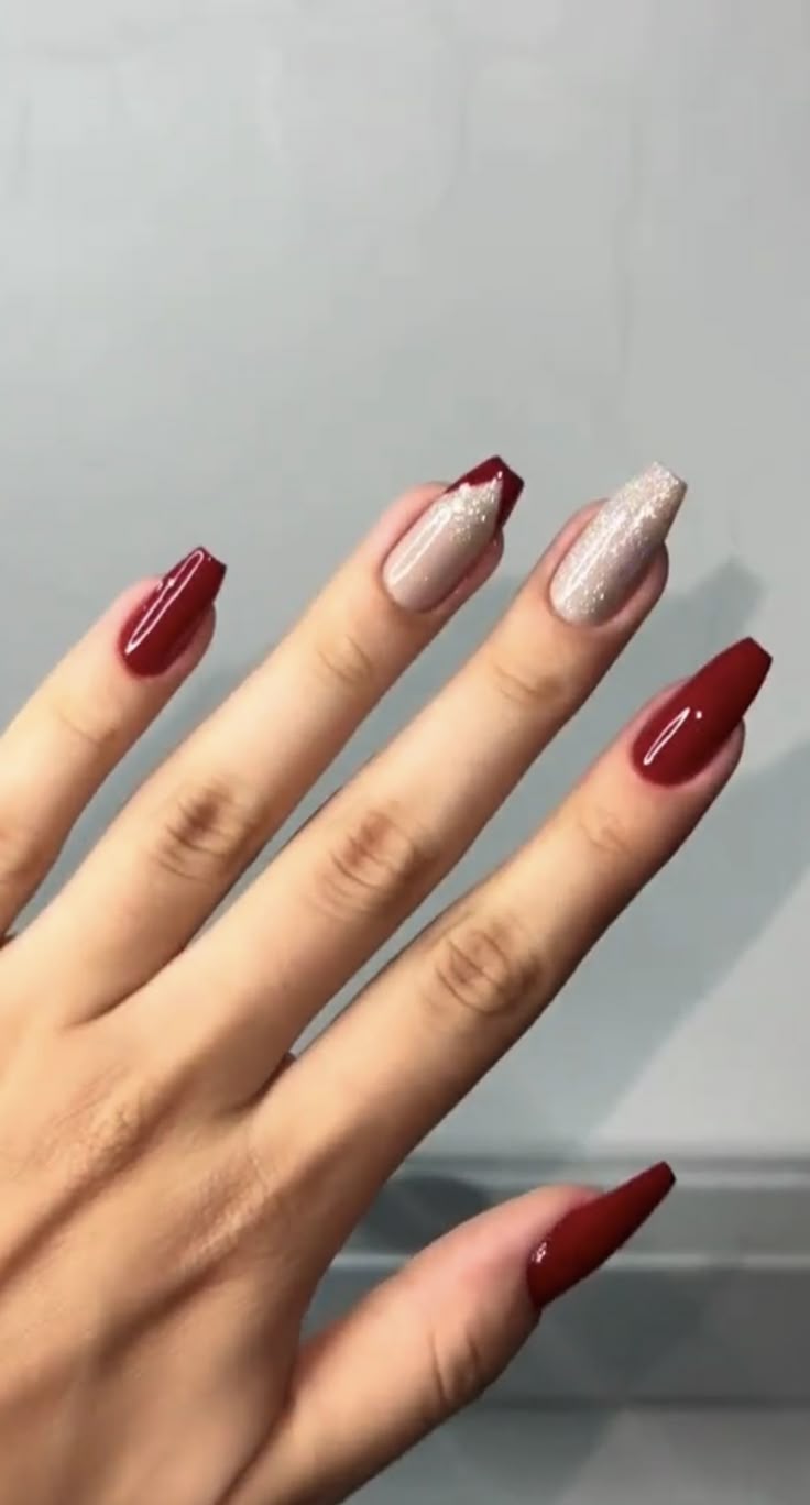 melhores ideias unhas gel vinho decoradas