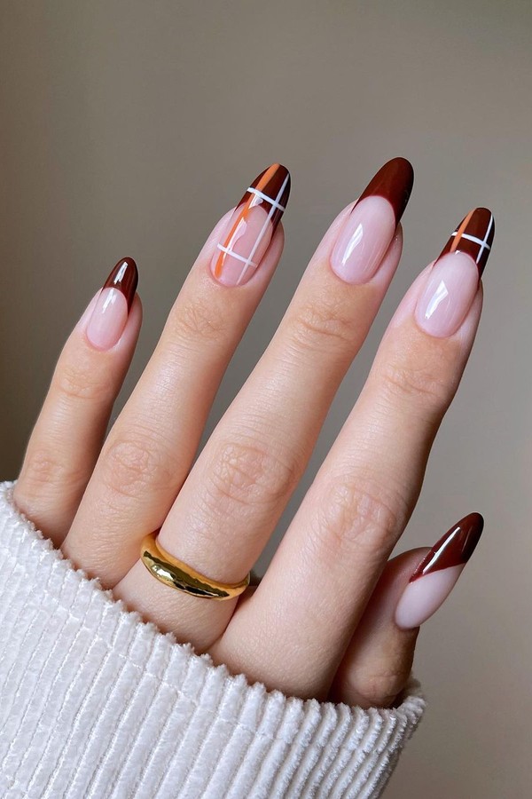 decoração de unha em gel para são joão