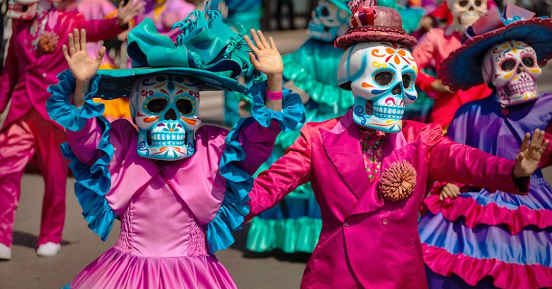 decoração dia dos mortos vs halloween