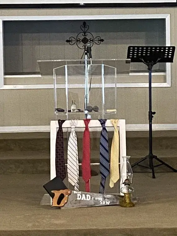 decoração dia dos pais na igreja