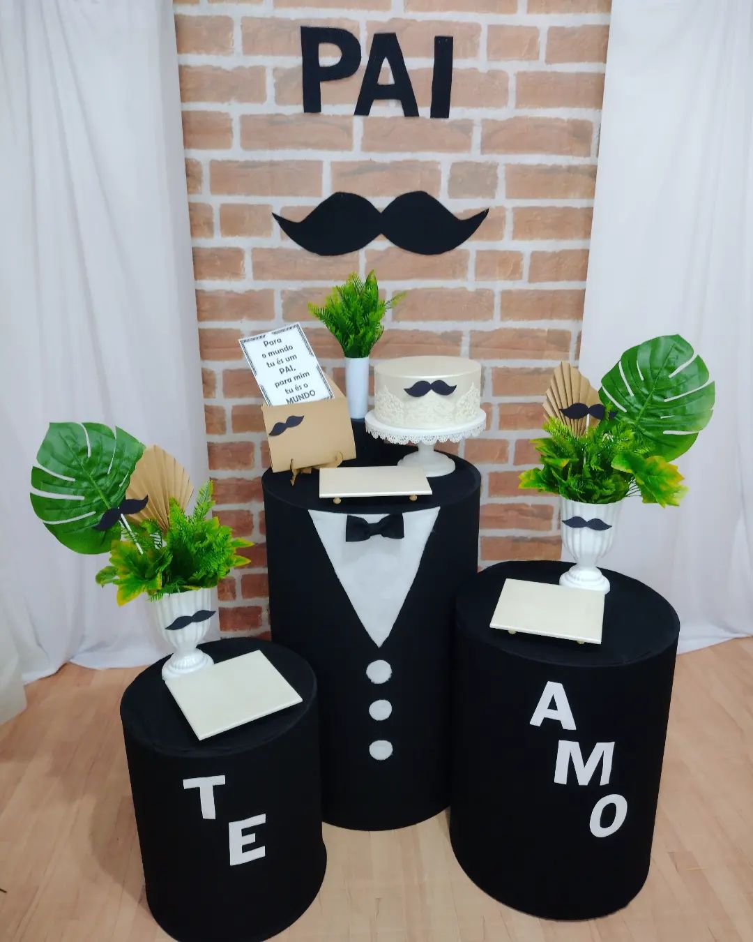 ideias decoração dia dos pais verde simples