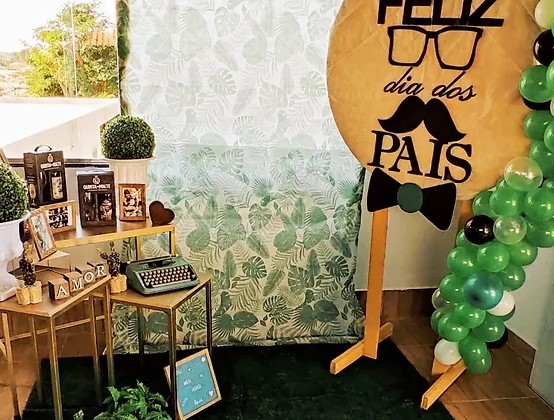 decoração dia dos pais verde