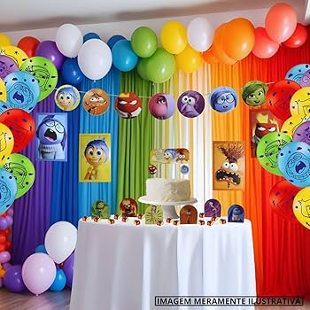 ideias criativas decoração festa divertida mente 2