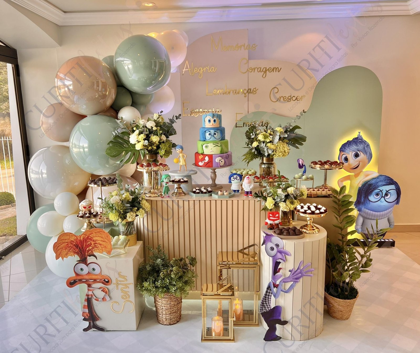 decoração do divertida mente